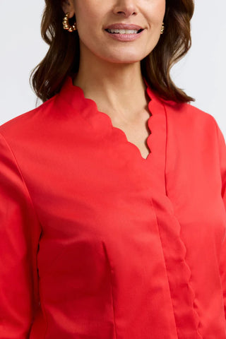 Bridget Stretch Matte Sateen Long Sleeve Shirt