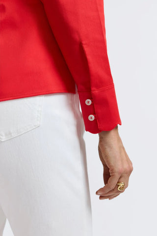 Bridget Stretch Matte Sateen Long Sleeve Shirt