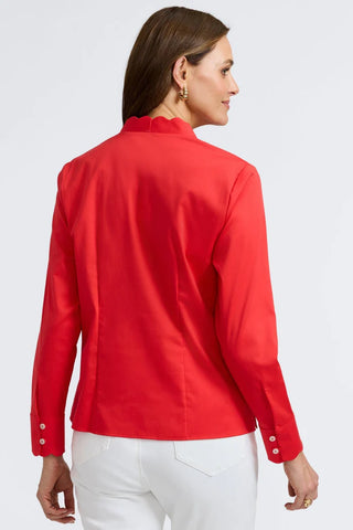 Bridget Stretch Matte Sateen Long Sleeve Shirt