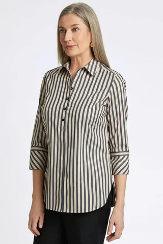 Madison Essential Stripe No Iron Tunic