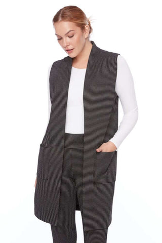 Jacquard Duster Vest