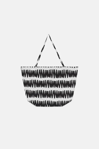 Summer Vibes Striped Beach Bag