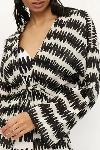 Summer Vibes Striped Kimono