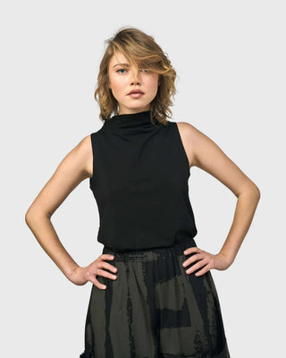 Urban Sleeveless Mockneck Top