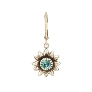 Austrian Crystal Flower Earrings