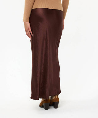 Crushed Satin Skirt