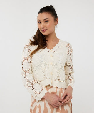 Esqualo Crochet Cardigan