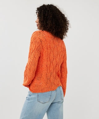 Cable Tape Yarn Sweater