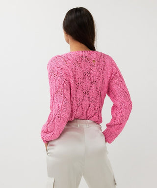 Cable Tape Yarn Sweater