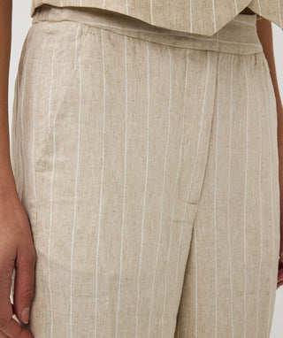 Trousers Linen Stripe