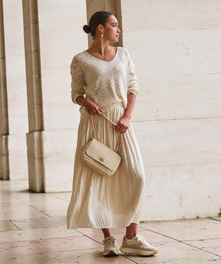 Plisse Changeant Skirt