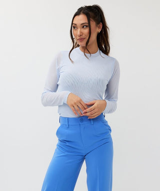 Mesh Long Sleeve Top