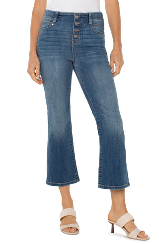 The Gia Glider® Crop Flare W/ Exposed Button