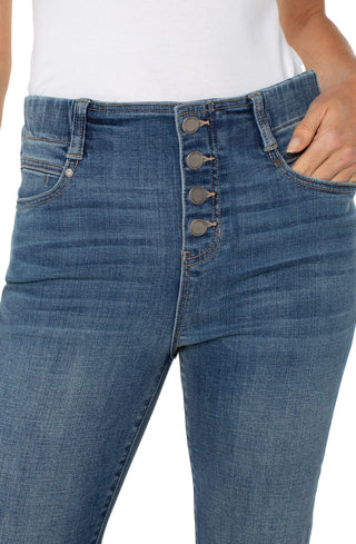 The Gia Glider® Crop Flare W/ Exposed Button