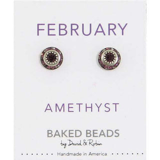 Birthstone Crystal Discs Earrings