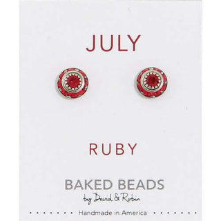 Birthstone Crystal Discs Earrings