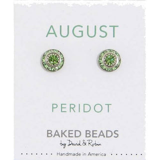 Birthstone Crystal Discs Earrings