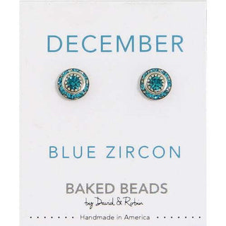 Birthstone Crystal Discs Earrings