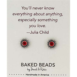 Quote-stone Post Earrings