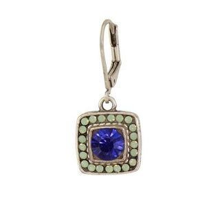 Layered Crystal Square Earrings
