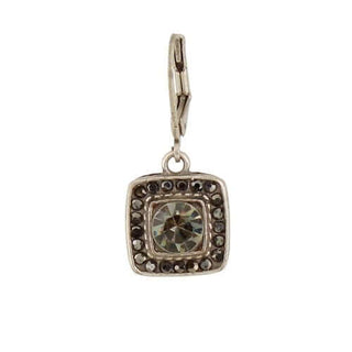 Layered Crystal Square Earrings