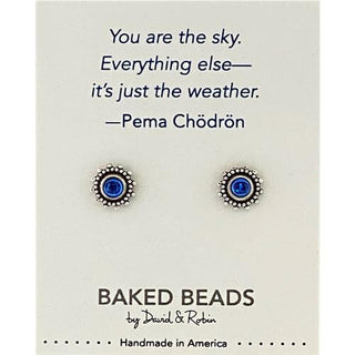 Quote-stone Post Earrings