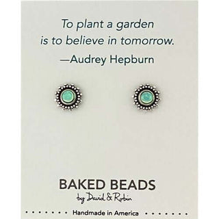 Quote-stone Post Earrings
