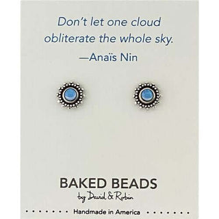 Quote-stone Post Earrings