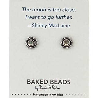 Quote-stone Post Earrings