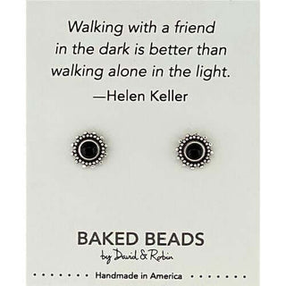 Quote-stone Post Earrings