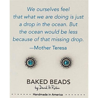 Quote-stone Post Earrings