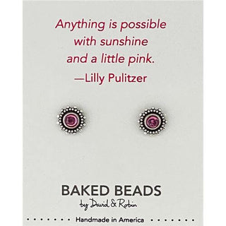 Quote-stone Post Earrings