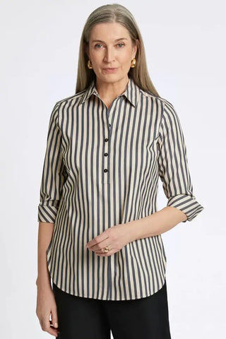 Madison Essential Stripe No Iron Tunic