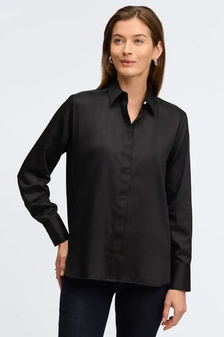 Pearl No Iron Stretch Matte Sateen Shirt