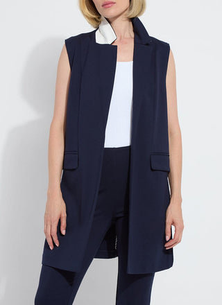 Vivienne Ponte Sleeveless Long Vest