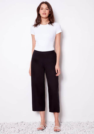 Linen Wide Leg Cropped Pant