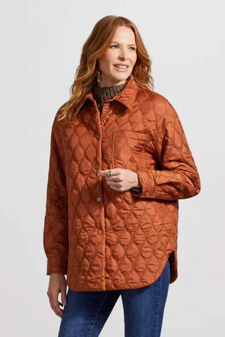 Snap-Up Quilted Shacket
