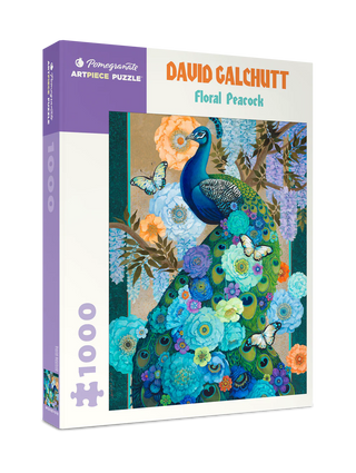 David Galchutt: Floral Peacock - 1000-Piece Jigsaw Puzzle