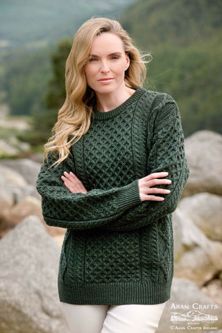 Aran Crew Neck Sweater