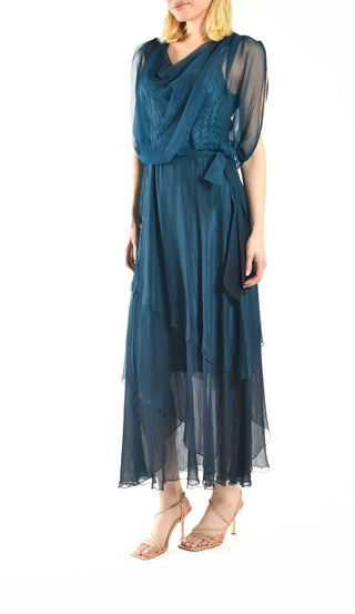 Long Blouson Dress