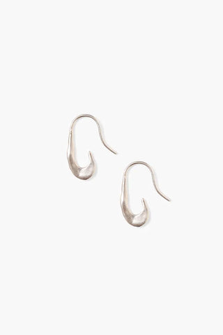 Gala Crescent Earrings Silver