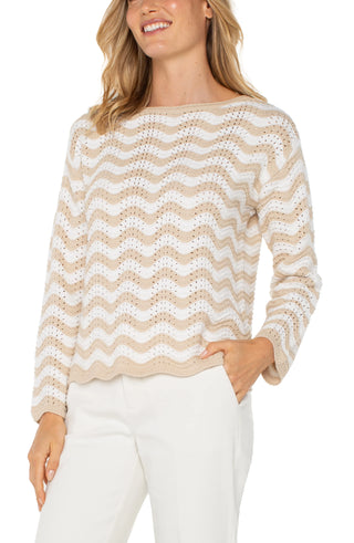 Long Sleeve Boatneck Sweater