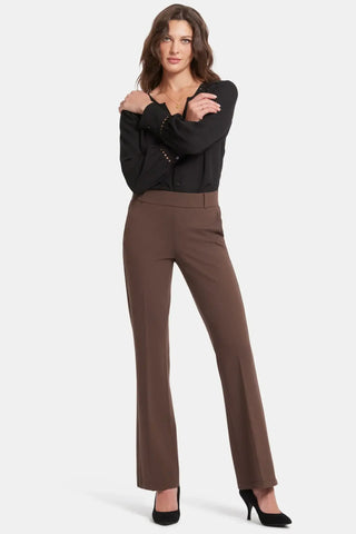 Pull-On Flared Trouser Pants