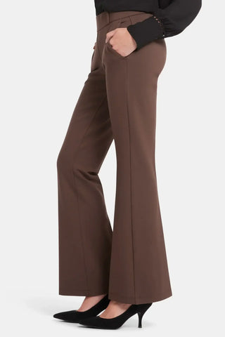 Pull-On Flared Trouser Pants