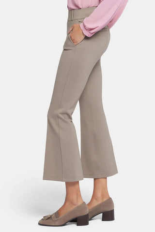 Pull-On Flared Ankle Trouser Pants