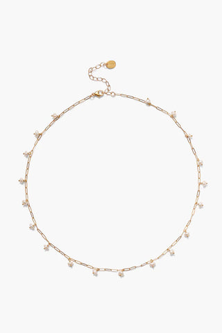 Cayman Necklace White Pearl