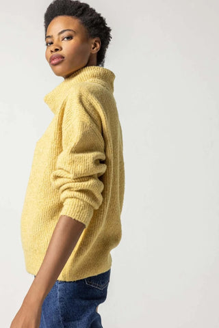 Oversized Ribbed Turtleneck Sweater
