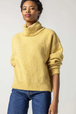 Oversized Ribbed Turtleneck Sweater