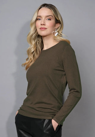 Long-Sleeve Crew Neck Top