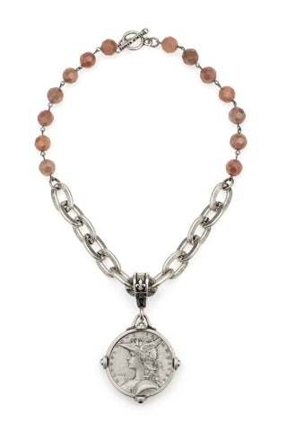 The Vivienne Necklace – Blush Moonstone